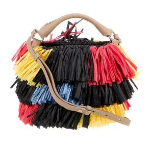 Diane von Furstenberg Raffia Top
Handle Bag NWT